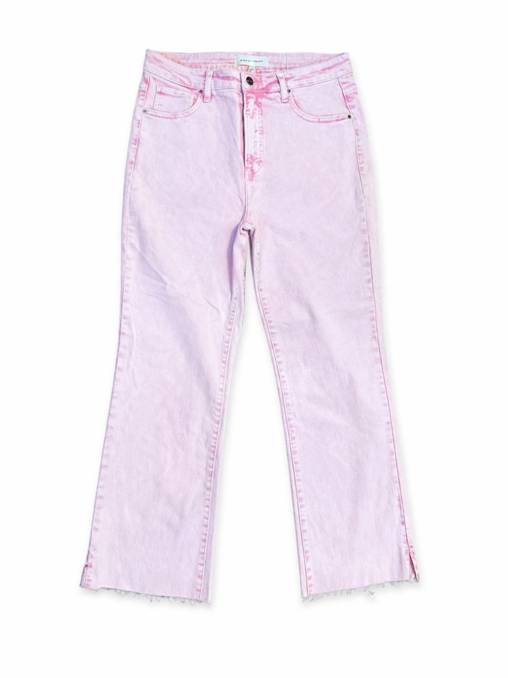 NWT Risen high rise tummy control flare jeans in a gorgeous light pink wash - Picture 2 of 5